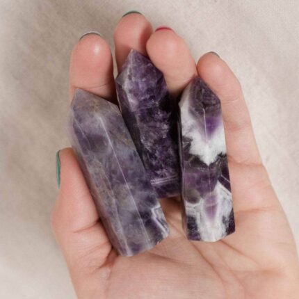 Amethyst Crystal Point Towel