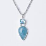 Aquamarine & Blue Topaz Pendant Necklace