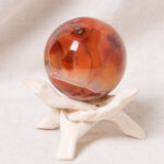 Carnelian Sphere with Tripod