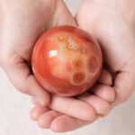 Carnelian Sphere with Tripod