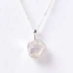 Clear Quartz Raw Crystal Necklace