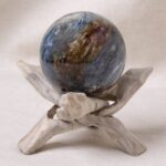 Cobalt Blue Quartz Sphere with Tripod