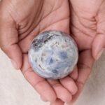 Cobalt Blue Quartz Sphere with Tripod