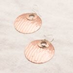 Copper Hammered Earrings - Limited Edition