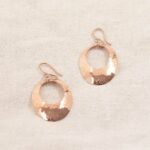 Copper Hammered Earrings - Limited Edition