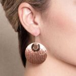 Copper Hammered Earrings - Limited Edition