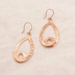 Copper Hammered Earrings - Limited Edition