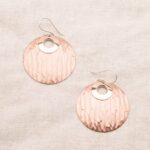 Copper Hammered Earrings - Limited Edition