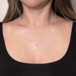 Crescent Moon Raw Gemstone Necklace