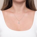 Crescent Moon Raw Gemstone Necklace
