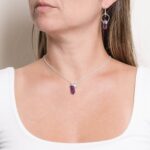 Delicate Amethyst Crystal Point Necklace