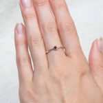 Garnet Silver or Gold Ring