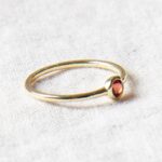 Garnet Silver or Gold Ring