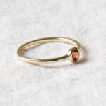 Garnet Silver or Gold Ring