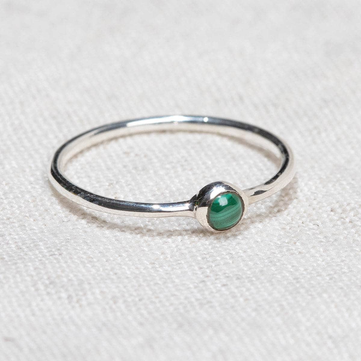 Genuine Malachite Silver, Gold or Rose Gold Ring Genuine Malachite Silver, Gold or Rose Gold Ring