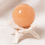 Honey Jade Sphere with Tripod
