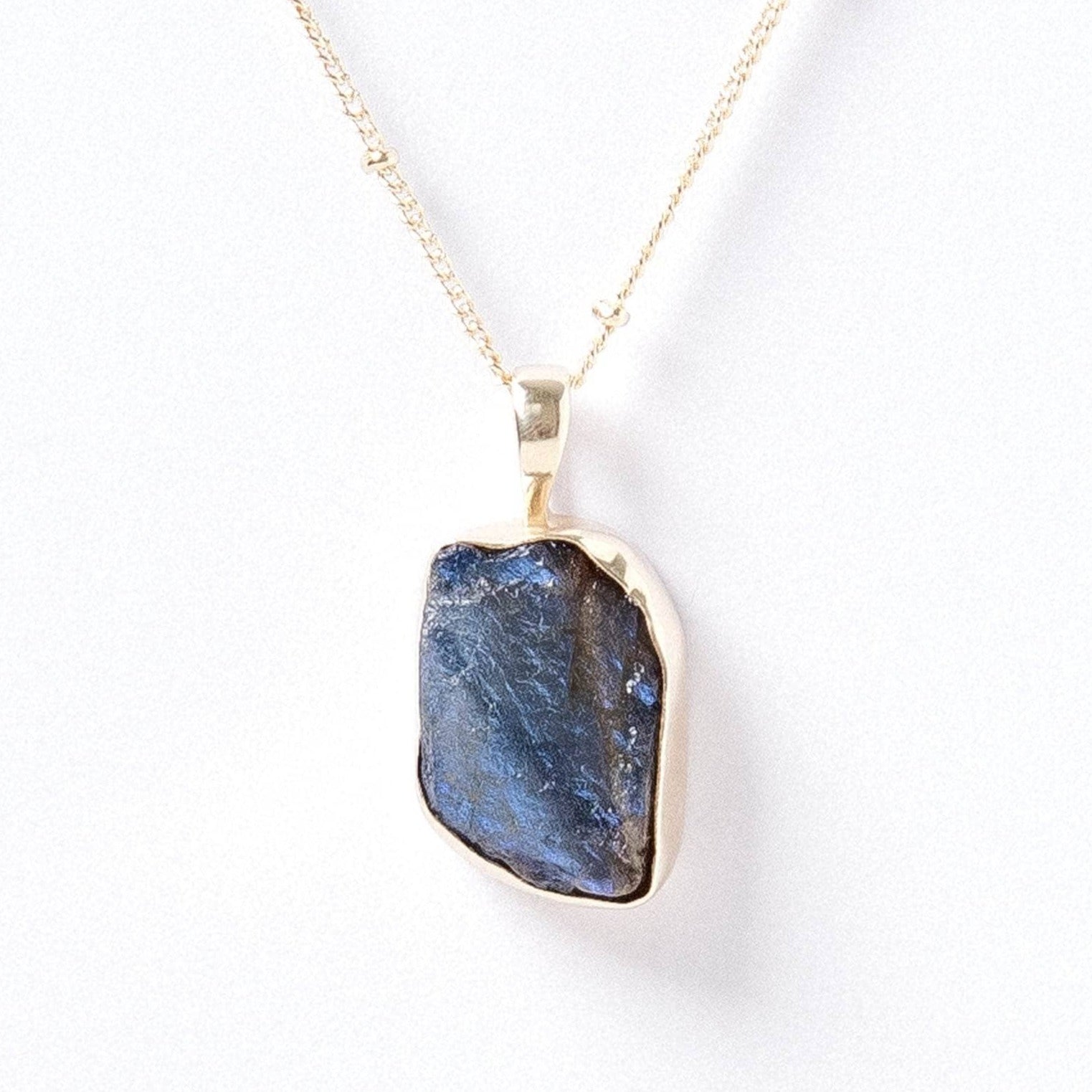 Labradorite Raw Crystal Necklace Labradorite Raw Crystal Necklace