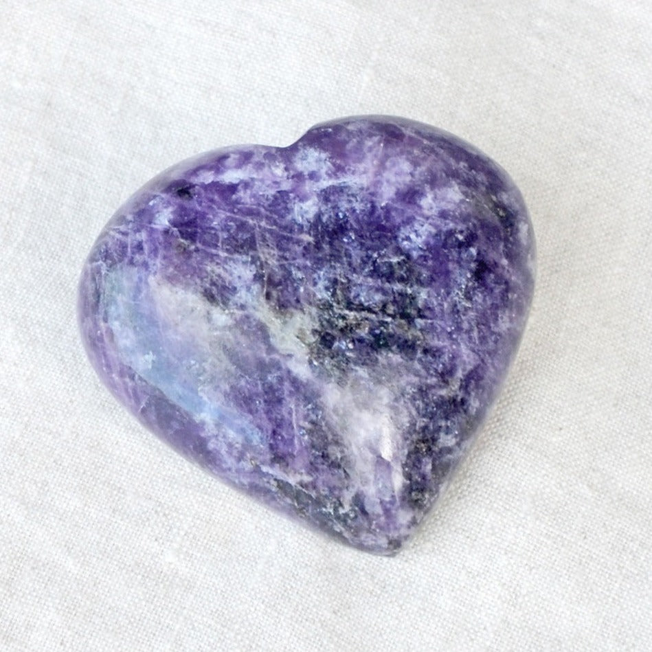 Lepidolite Heart Lepidolite Heart