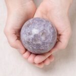 Lepidolite Sphere with Tripod