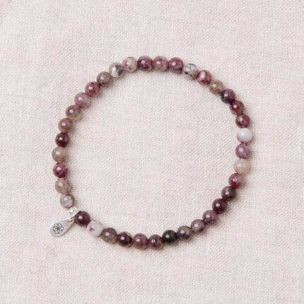 Natural Plum Blossom Tourmaline Energy Bracelet