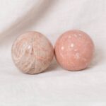 Peach Moonstone Spheres