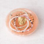 Peach Selenite Crystal Recharging Bowl