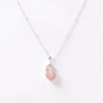 Pink Opal Raw Crystal Necklace