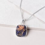 Rare Azurite Druzy Pendant Necklaces