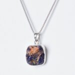 Rare Azurite Druzy Pendant Necklaces