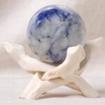 Rare Kyanite Sphere with Tripod