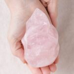 Rose Quartz Flame Crystals