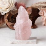 Rose Quartz Flame Crystals