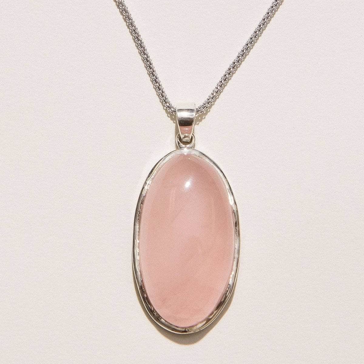 Rose Quartz Oval Pendant Rose Quartz Oval Pendant