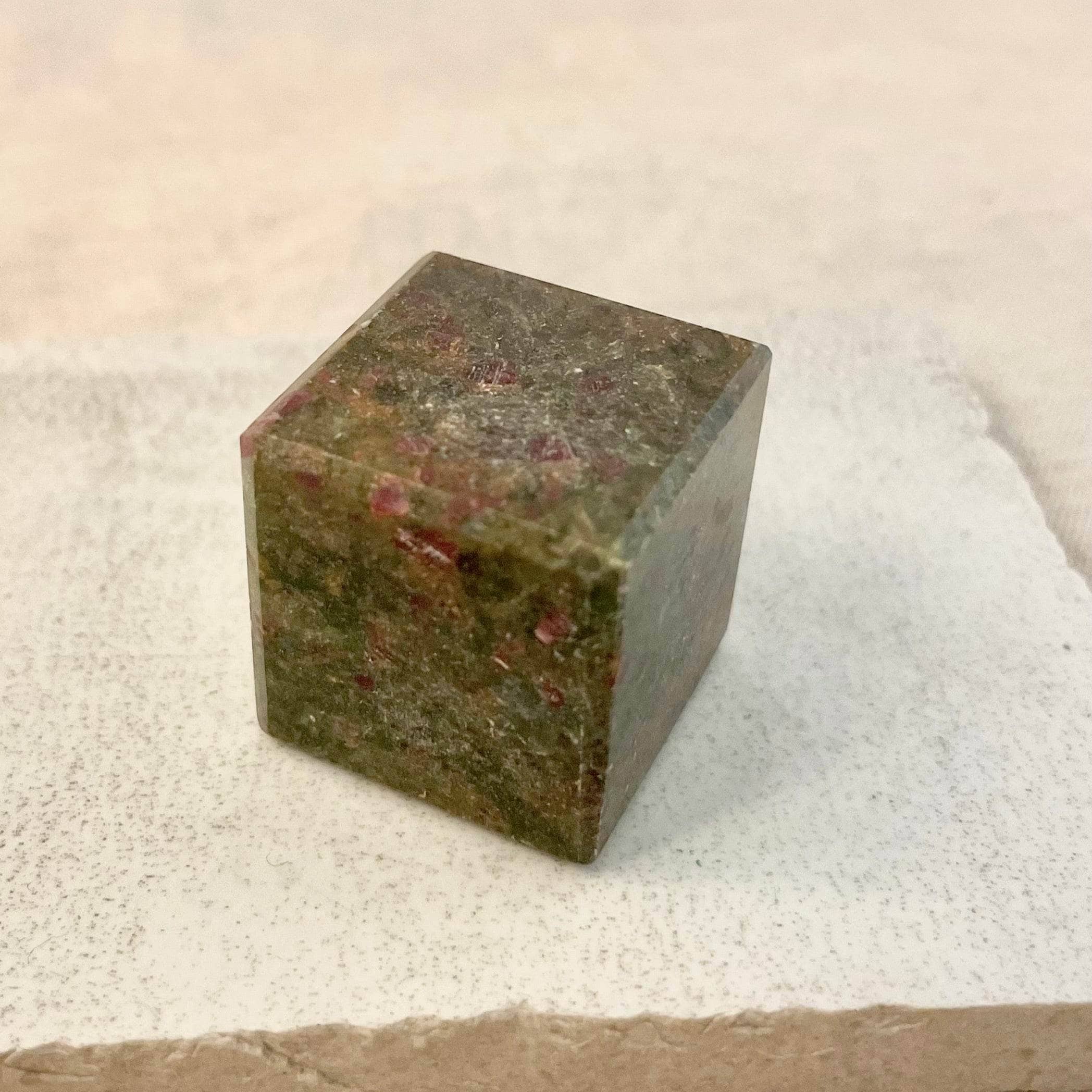 Ruby-Kyanite Cube Ruby-Kyanite Cube