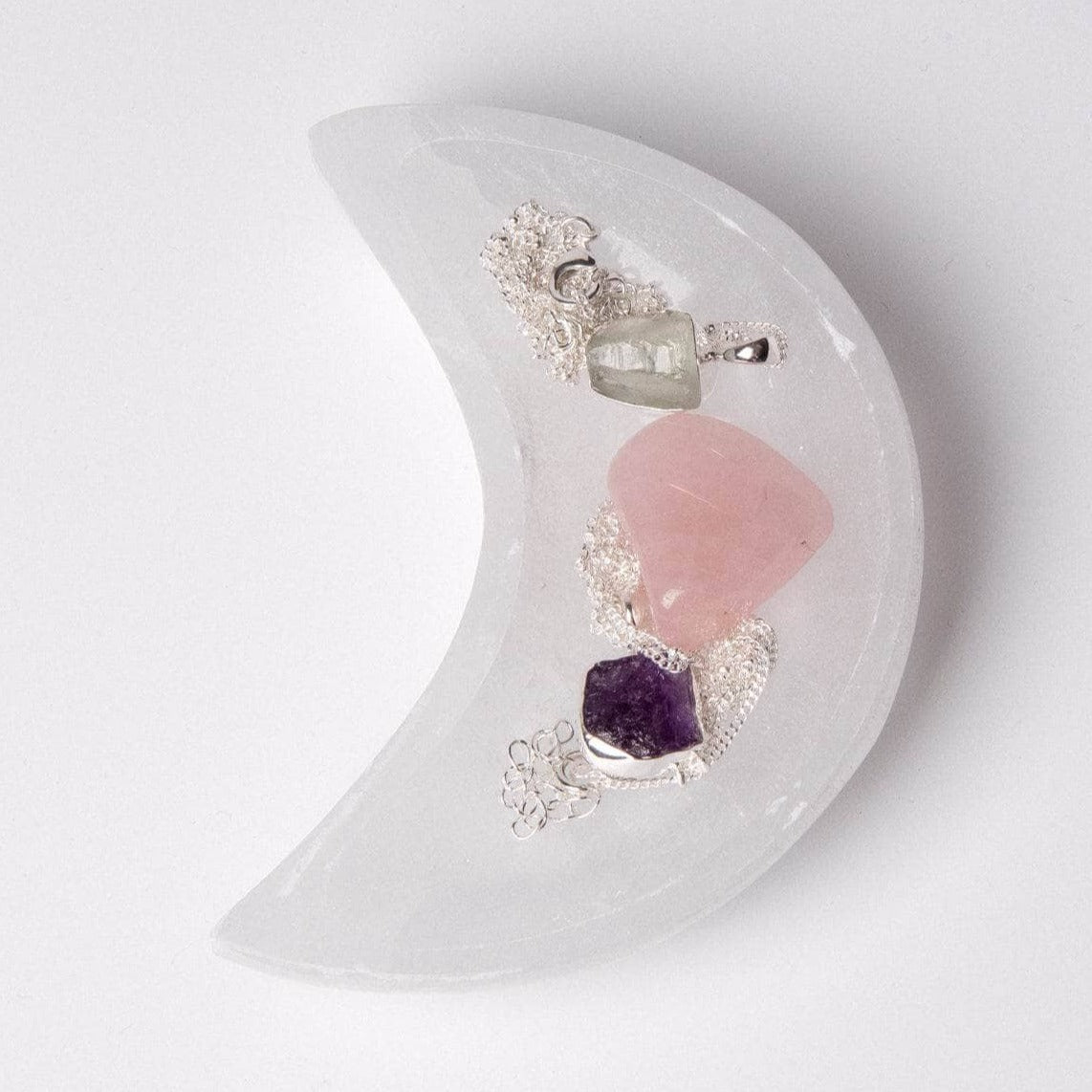 Selenite Moon Crystal Recharging Bowl Selenite Moon Crystal Recharging Bowl