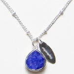 September Blue Sapphire Birthstone Necklace