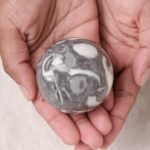 Shell Fossil Sphere with Tripod