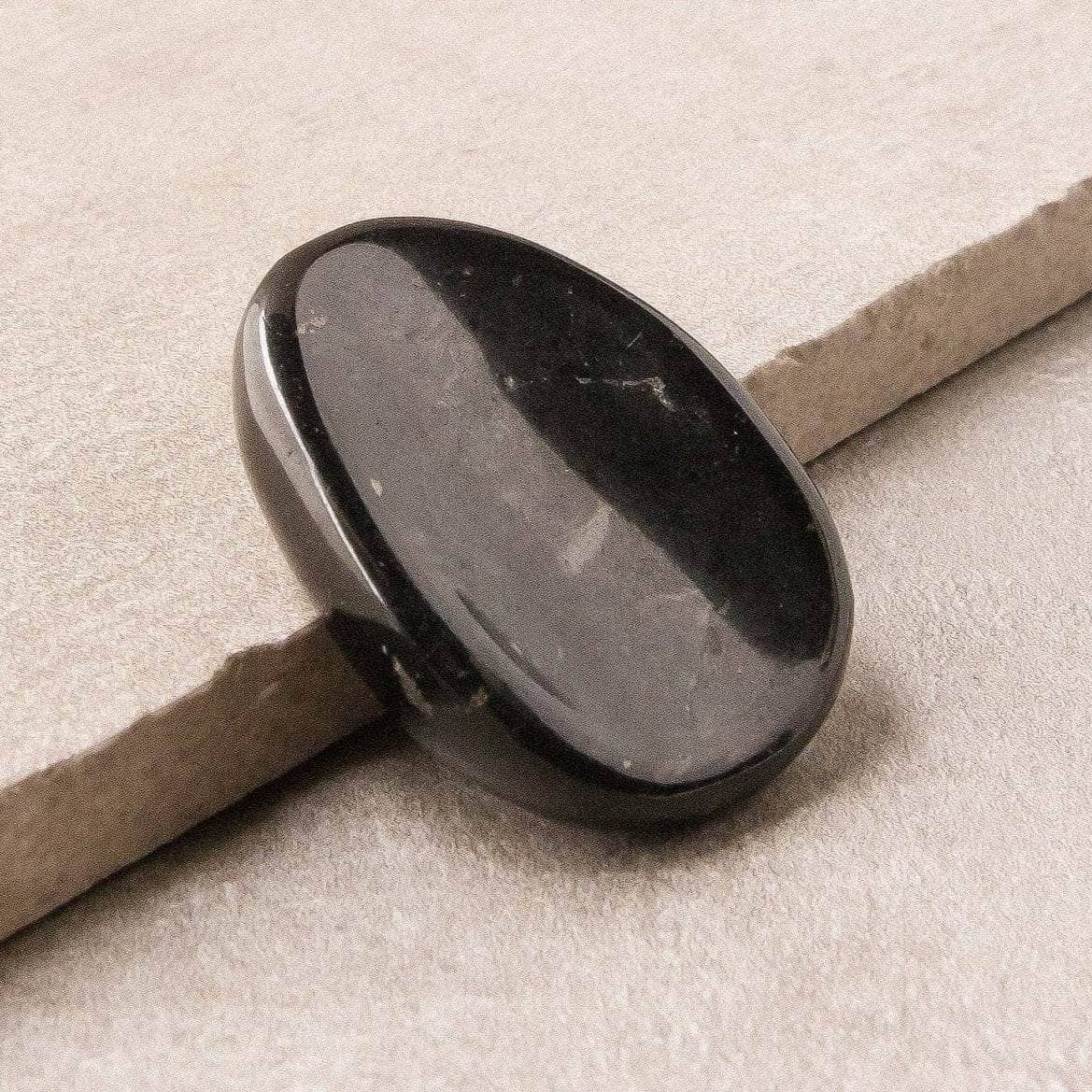 Shungite Worry Stone Shungite Worry Stone