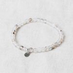 Natural Black Flower Moss Agate Energy Bracelet - 画像 (4)