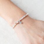 Natural Black Flower Moss Agate Energy Bracelet - 画像 (2)