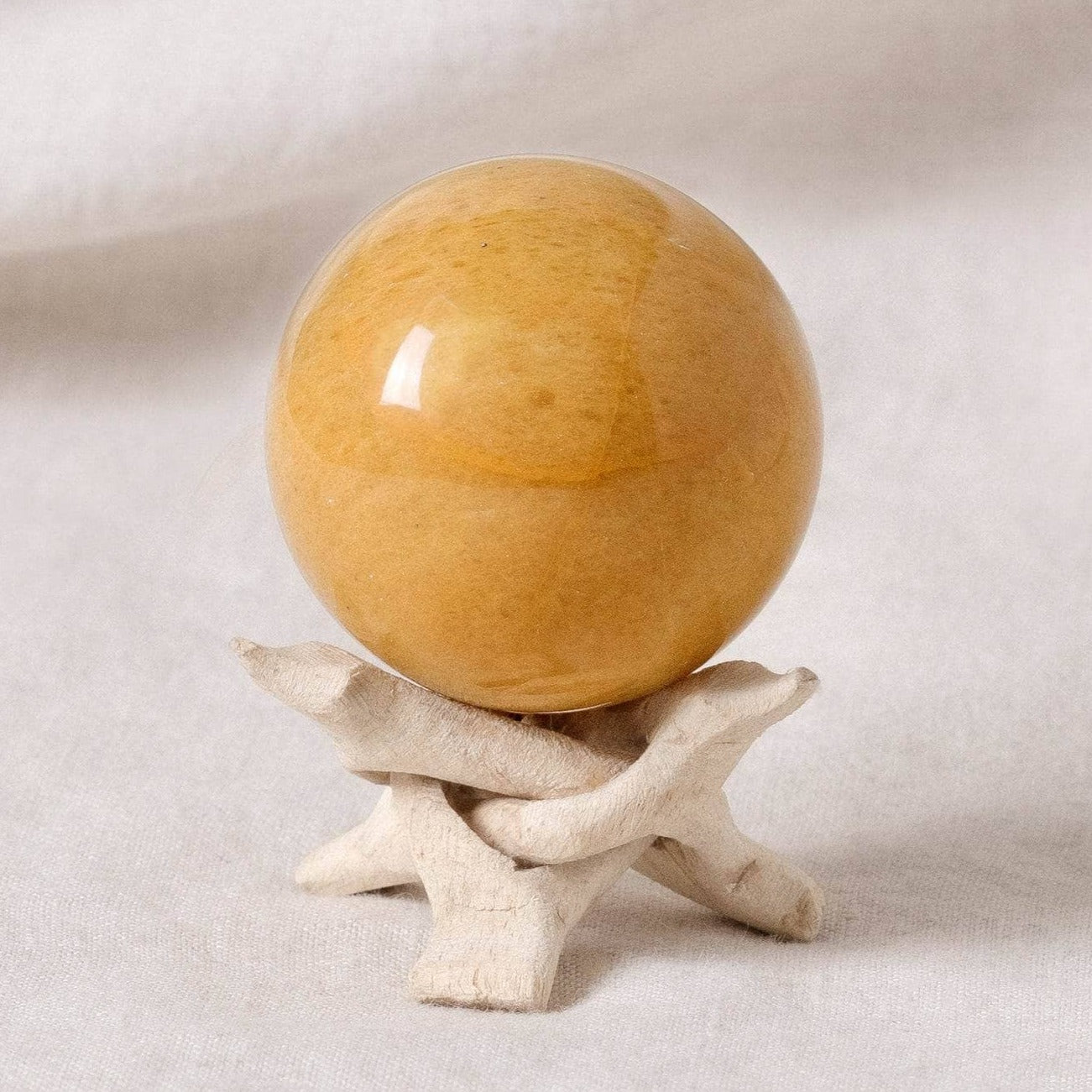Yellow Aventurine Sphere with Tripod Yellow Aventurine Sphere with Tripod