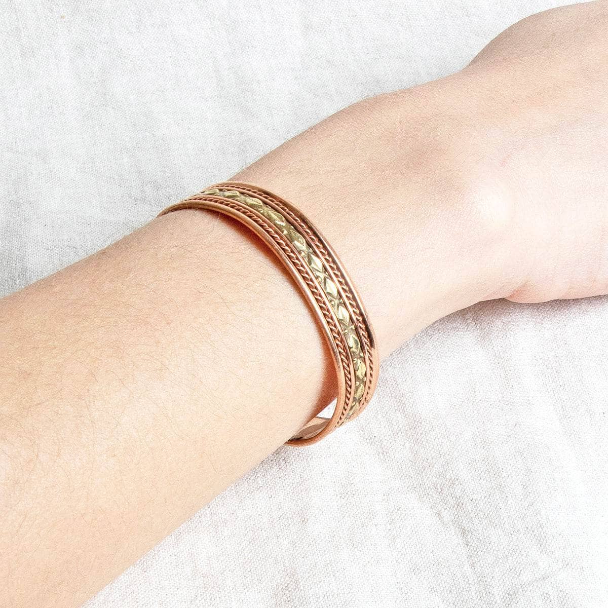 Brass Diamond Magnetic Copper Bracelet Brass Diamond Magnetic Copper Bracelet