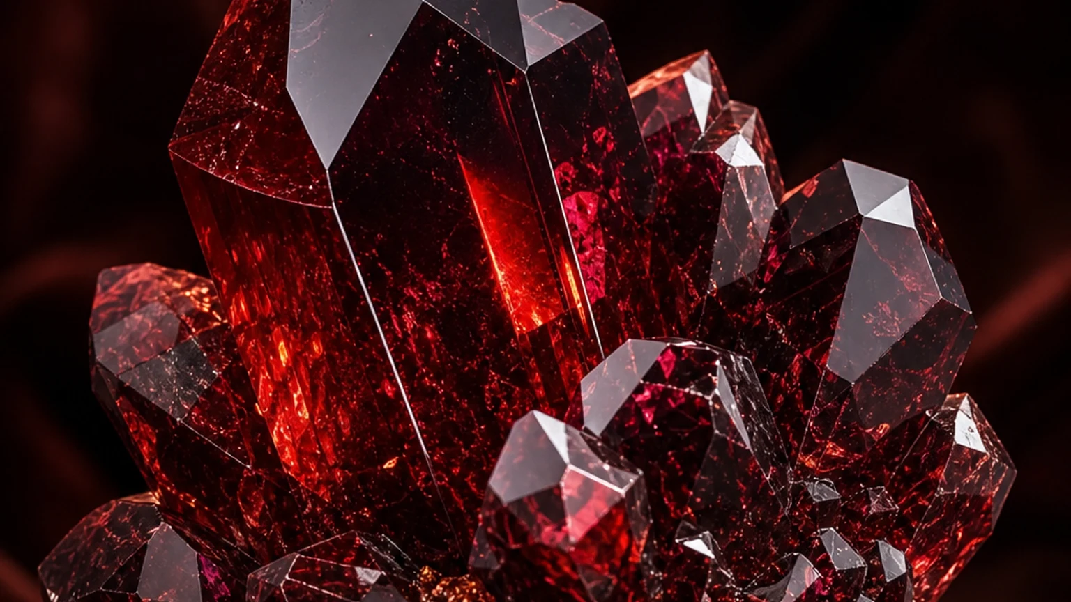 Garnet crystal