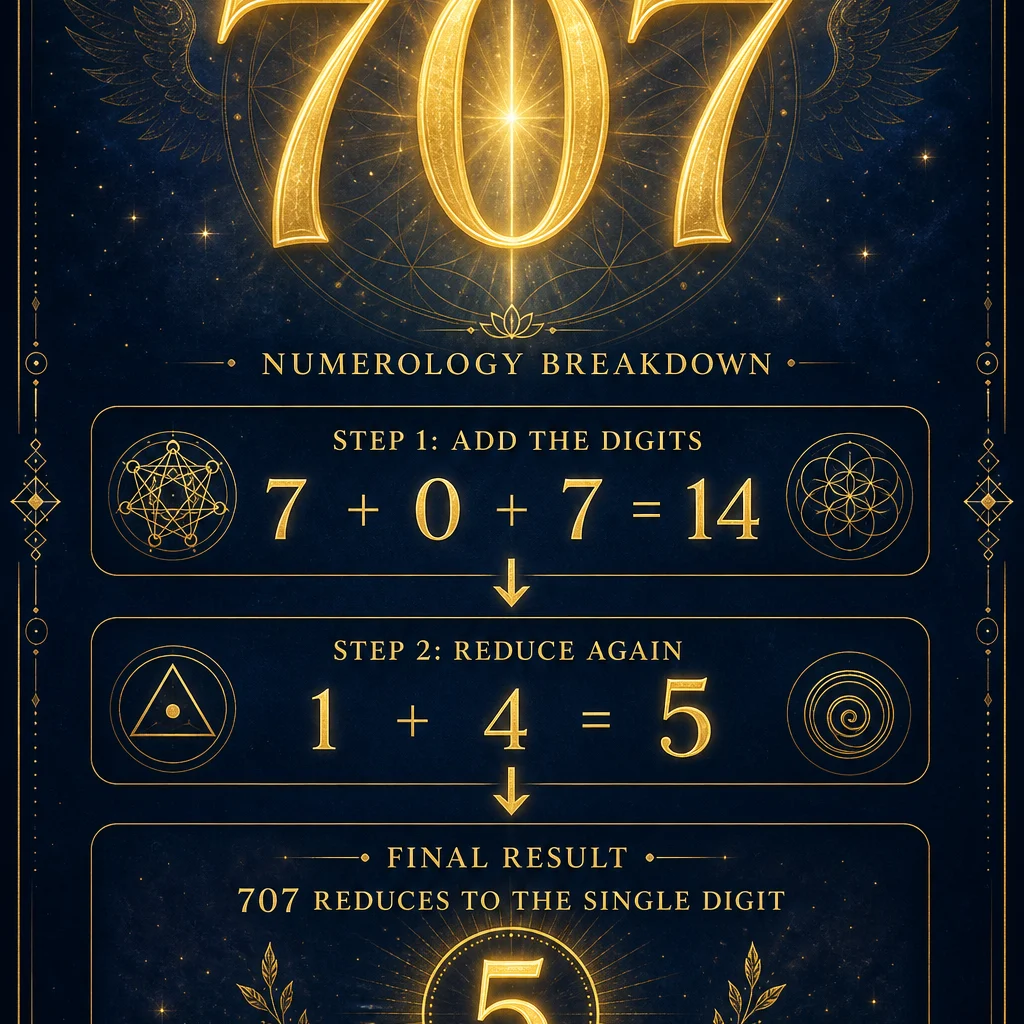 707 angel number meaning numerology