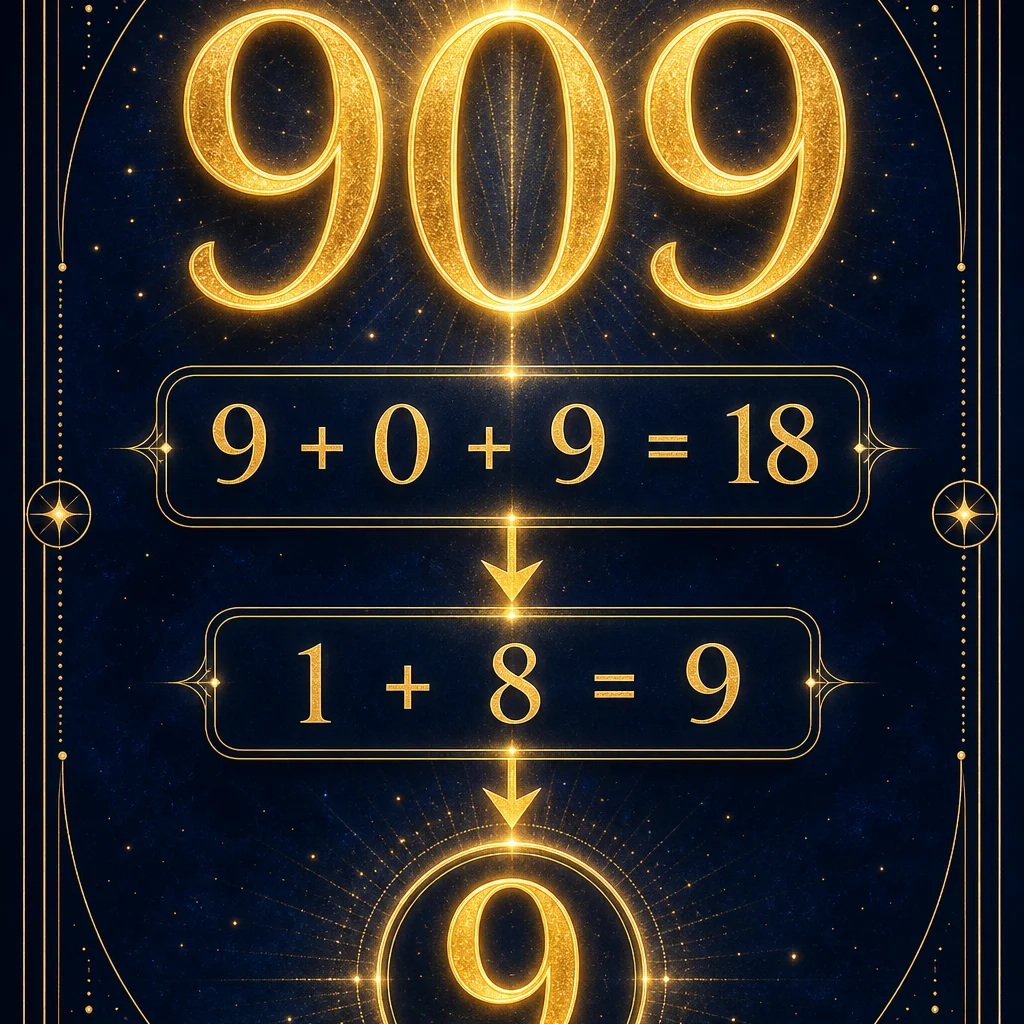 909 angel number meaning numerology