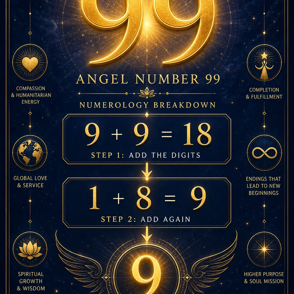 99 angel number meaning numerology