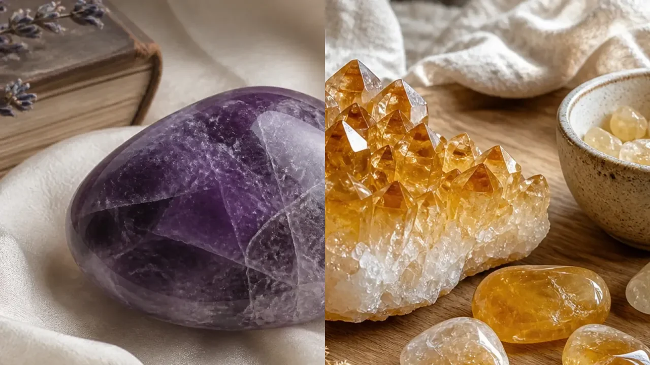 Amethyst and Citrine combination for crystal pairing