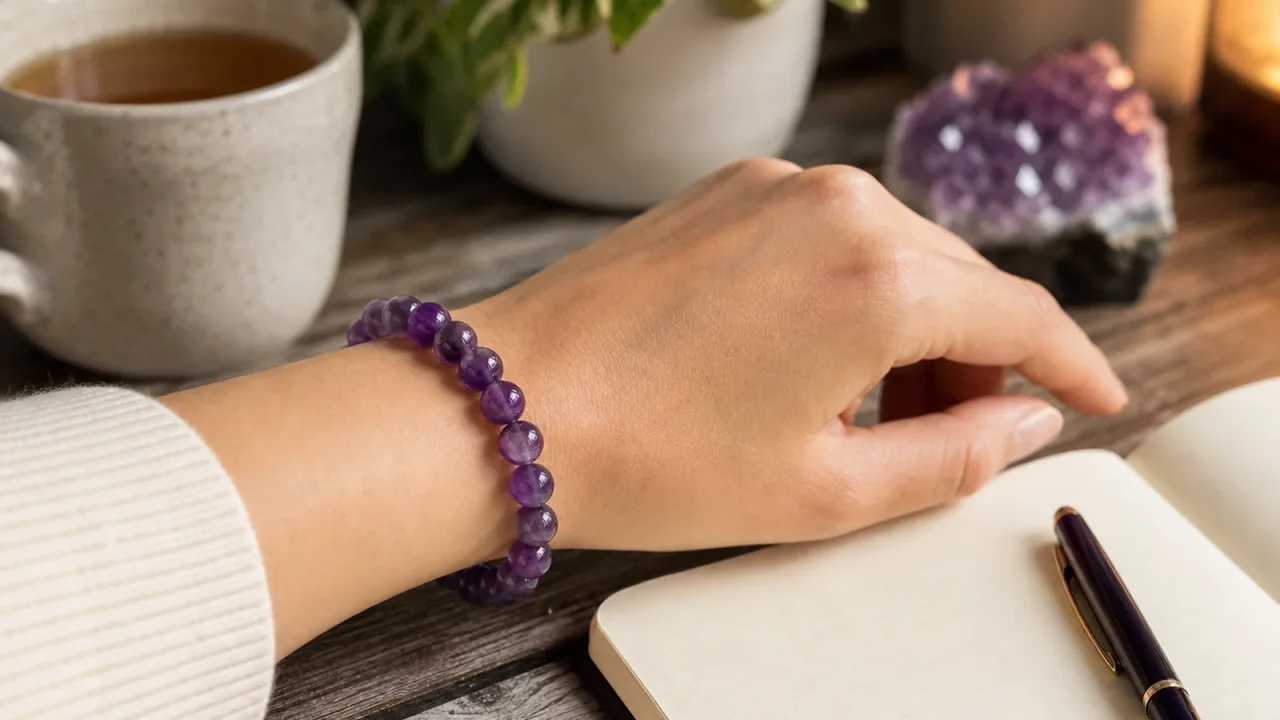 How to wear Amethyst and Lapis Lazuli together