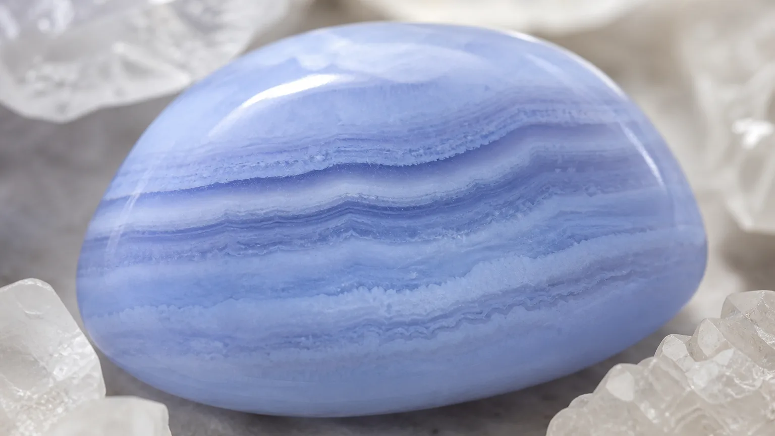 Blue Lace Agate crystal of the month for Aquarius October 2026 horoscope