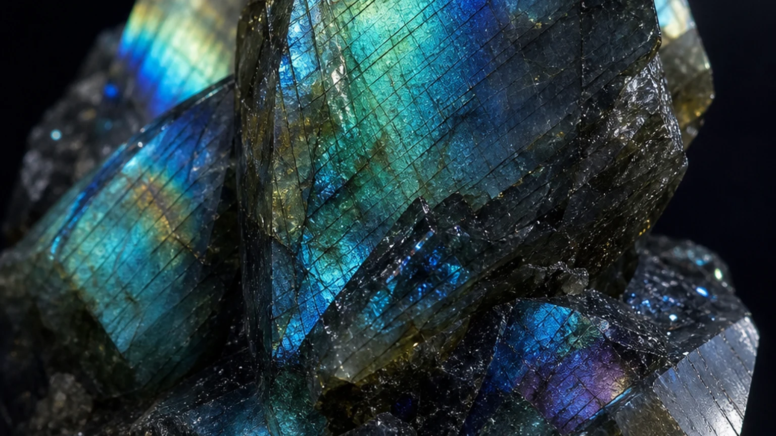Labradorite crystal